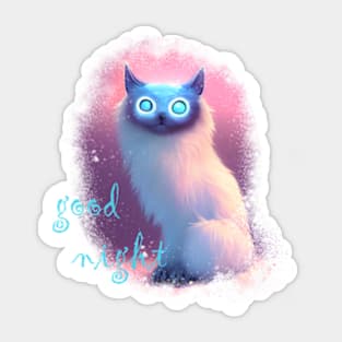 A CatOwl in a dream world. Sticker